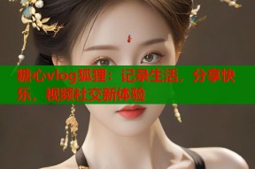 糖心vlog狐狸：记录生活，分享快乐，视频社交新体验