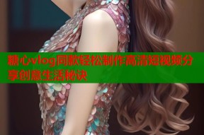 糖心vlog同款轻松制作高清短视频分享创意生活秘诀