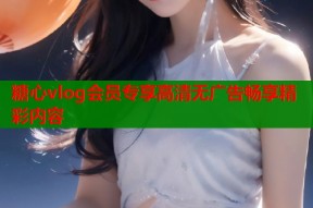 糖心vlog会员专享高清无广告畅享精彩内容