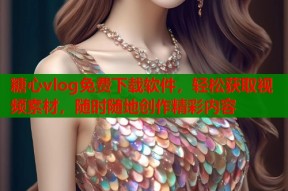糖心vlog免费下载软件，轻松获取视频素材，随时随地创作精彩内容