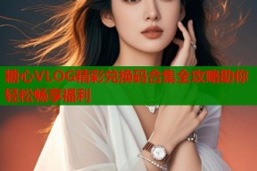 糖心VLOG精彩兑换码合集全攻略助你轻松畅享福利