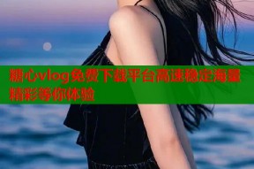 糖心vlog免费下载平台高速稳定海量精彩等你体验