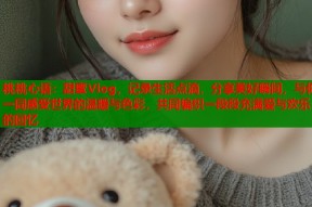 桃桃心语：甜蜜Vlog，记录生活点滴，分享美好瞬间，与你一同感受世界的温暖与色彩，共同编织一段段充满爱与欢乐的回忆