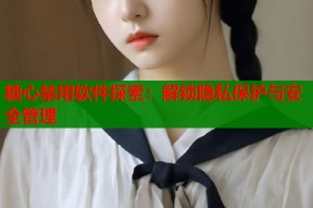 糖心禁用软件探索：解锁隐私保护与安全管理
