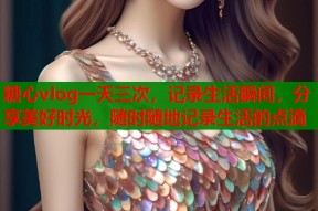 糖心vlog一天三次，记录生活瞬间，分享美好时光，随时随地记录生活的点滴