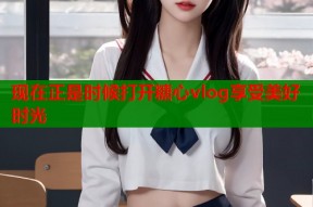现在正是时候打开糖心vlog享受美好时光