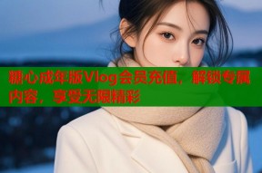糖心成年版Vlog会员充值，解锁专属内容，享受无限精彩