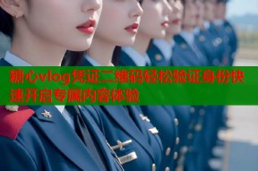 糖心vlog凭证二维码轻松验证身份快速开启专属内容体验