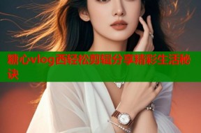 糖心vlog西轻松剪辑分享精彩生活秘诀