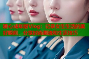 糖心成年版Vlog：记录女生生活的美好瞬间，分享时尚潮流和生活技巧