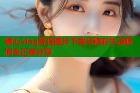 糖心vlog高清图片下载与精彩生活瞬间全记录分享