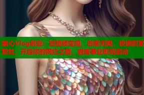 糖心Vlog创业：短视频变现，创意无限，快速积累粉丝，开启你的网红之路，甜蜜事业即刻启动