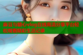 麻豆与糖心vlog在线高清分享平台轻松观看精彩生活记录