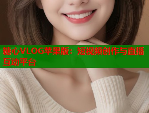 糖心VLOG苹果版：短视频创作与直播互动平台  第1张